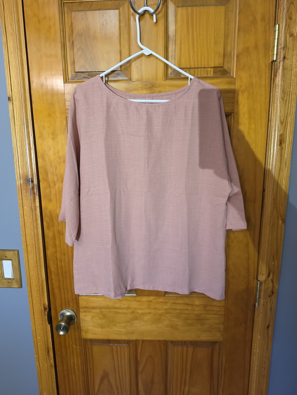Women's Relaxed Boxy Top - Dusty Pink